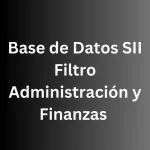 base de datos gerentes administración y finanzas