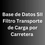 base de datos transportes por carretera